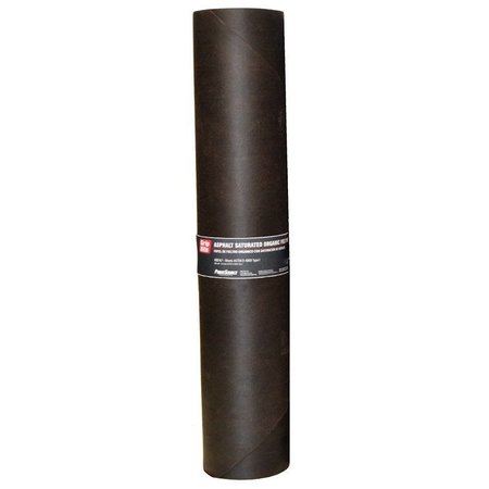 GRIP-RITE 3 ft W X 144 ft L Asphalt Smooth Saturated Organic Felt Paper 15 lb Black FLT15D4869